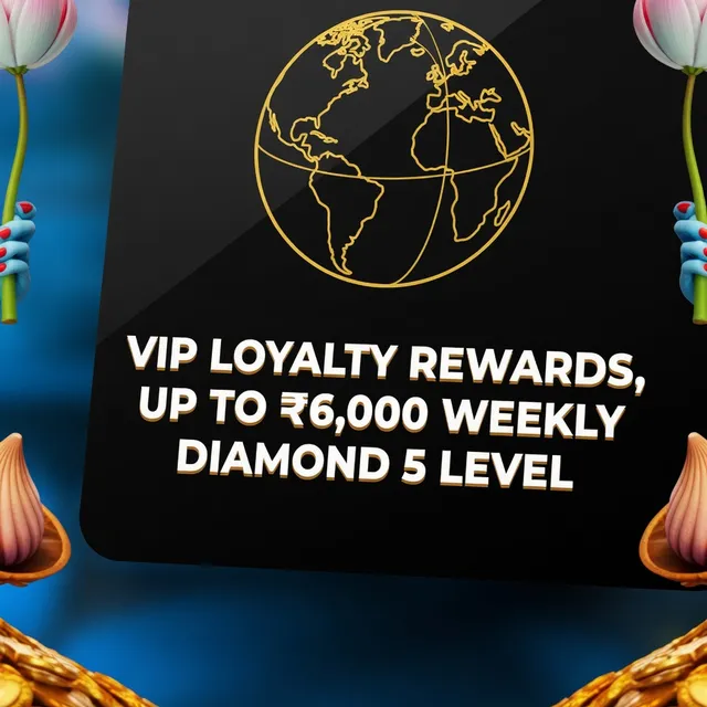 Get VIP loyalty rewards up to ₹6,000 weekly at Diamond 5 tier on RajBet